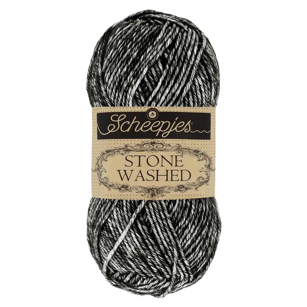Scheepjes Stone Washed - 803 Onyx Noir