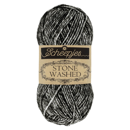 Scheepjes Stone Washed - 803 Onyx Noir