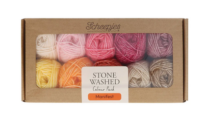 Scheepjes Stone Washed, lot de 10 x 25 g - Manifeste