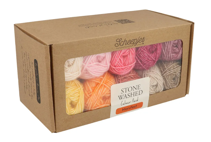Scheepjes Stone Washed, lot de 10 x 25 g - Manifeste