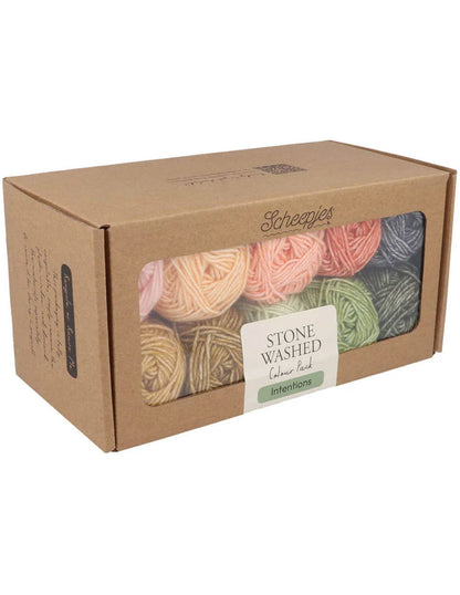 Scheepjes Stone Washed, lot de 10 x 25 g - Intentions