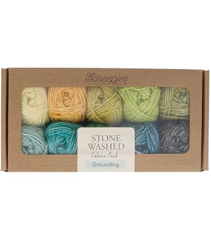 Scheepjes Stone Washed, lot de 10 x 25 g - Grounding