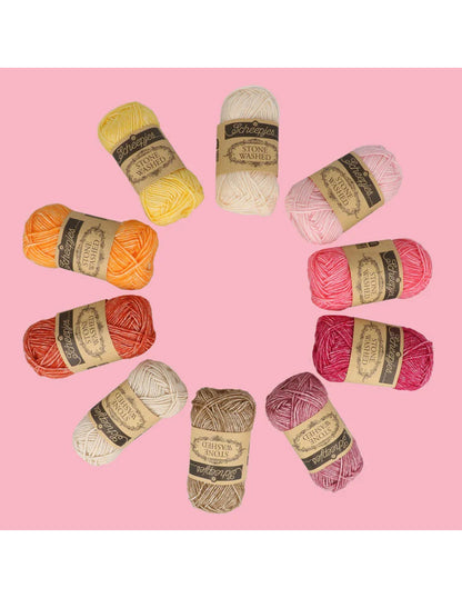 Scheepjes Stone Washed, lot de 10 x 25 g - Manifeste