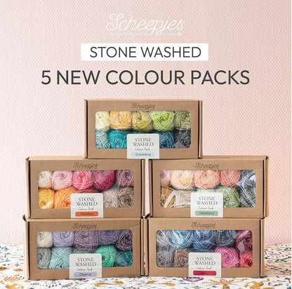 Scheepjes Stone Washed, lot de 10 x 25 g - Intentions