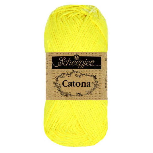 Scheepjes Catona 50g - 601 Jaune fluo