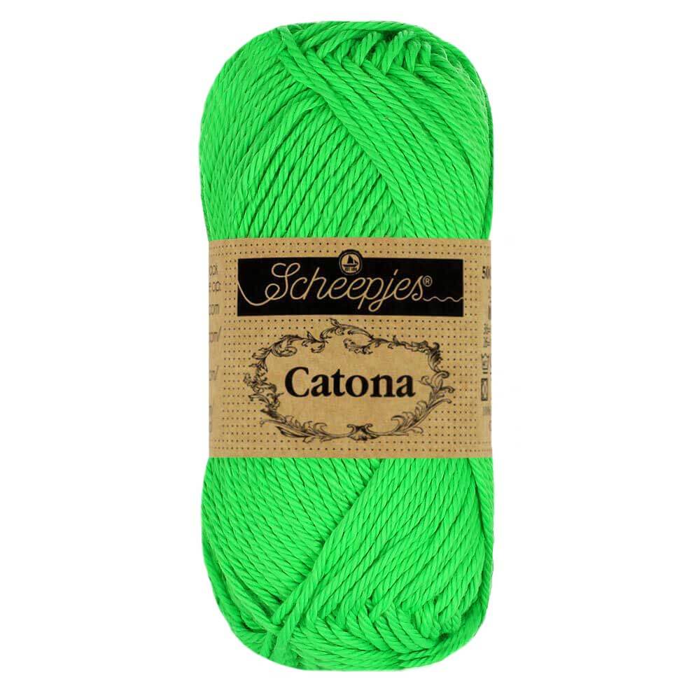 Scheepjes Catona 50g - 602 Vert Néon