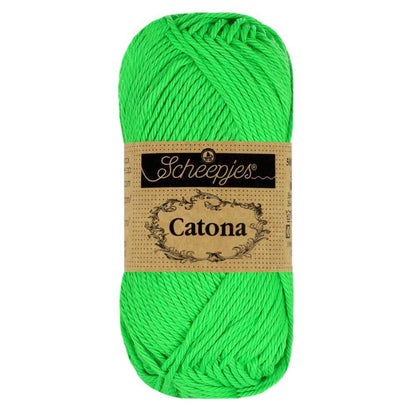 Scheepjes Catona 50g - 602 Vert Néon