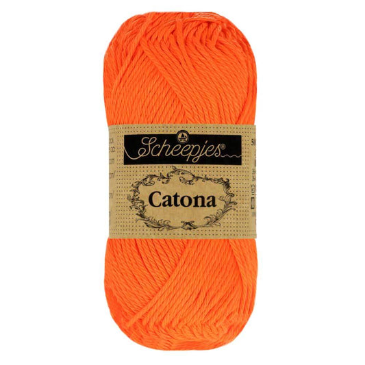 Scheepjes Catona 50g - 603 Orange Néon