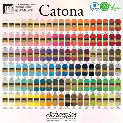 Scheepjes Catona 50g - 110 Jet Black