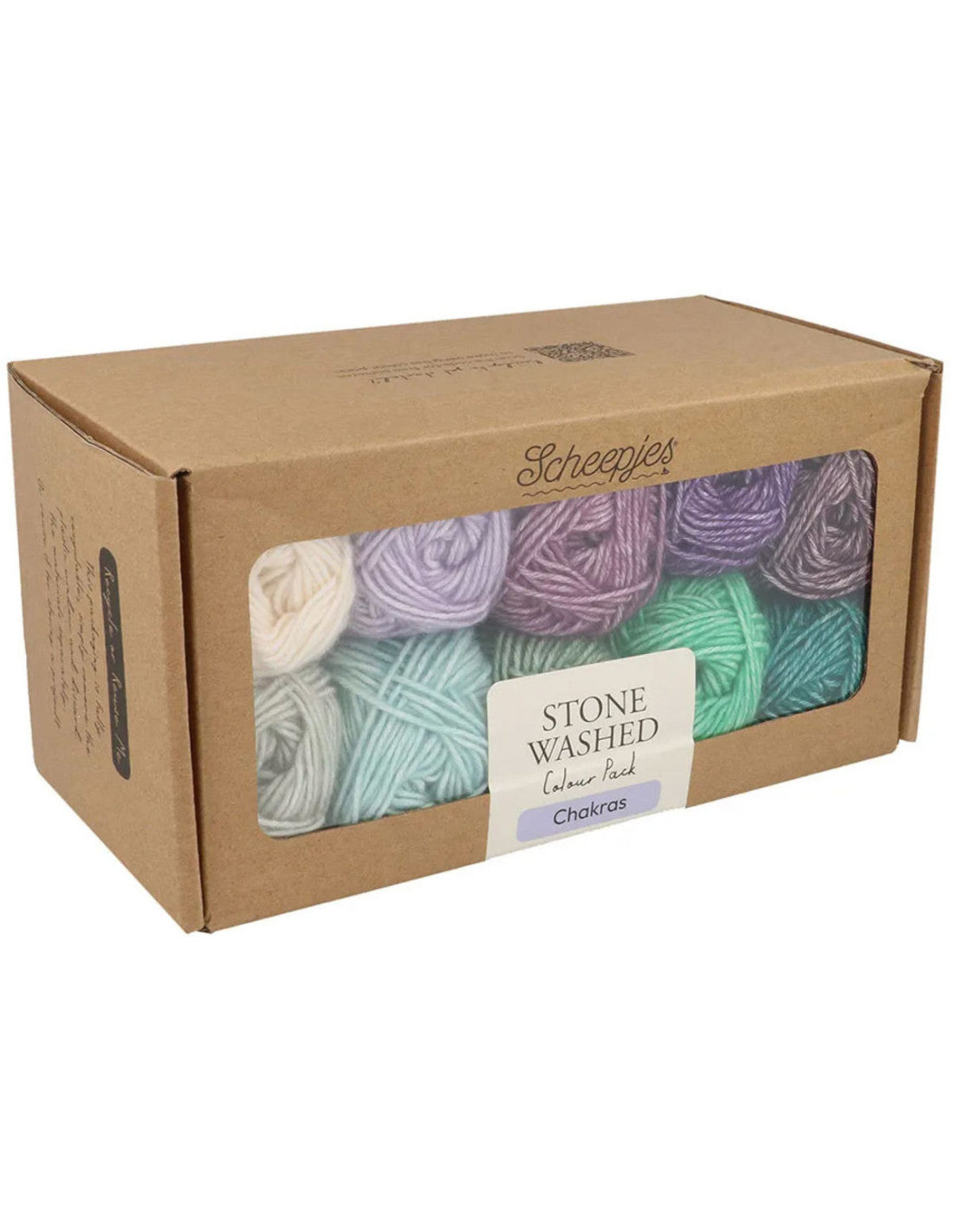 Scheepjes Stone Washed, lot de 10 x 25 g - Chakras