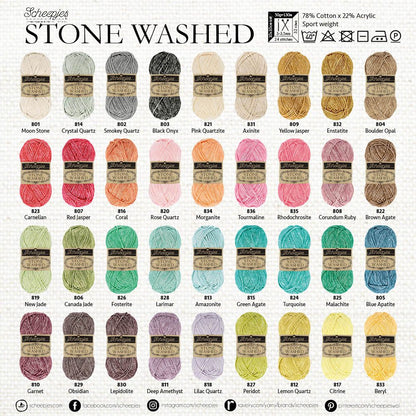Scheepjes Stone Washed - 808 Rubis Corindon